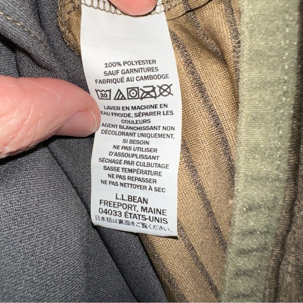 L.L. Bean Striped Tan Jacket - Picture 6 of 6